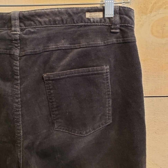 Woolrich Women's Black Corduroy Pants Midrise Cotton Size 10 - Picture 5 of 6